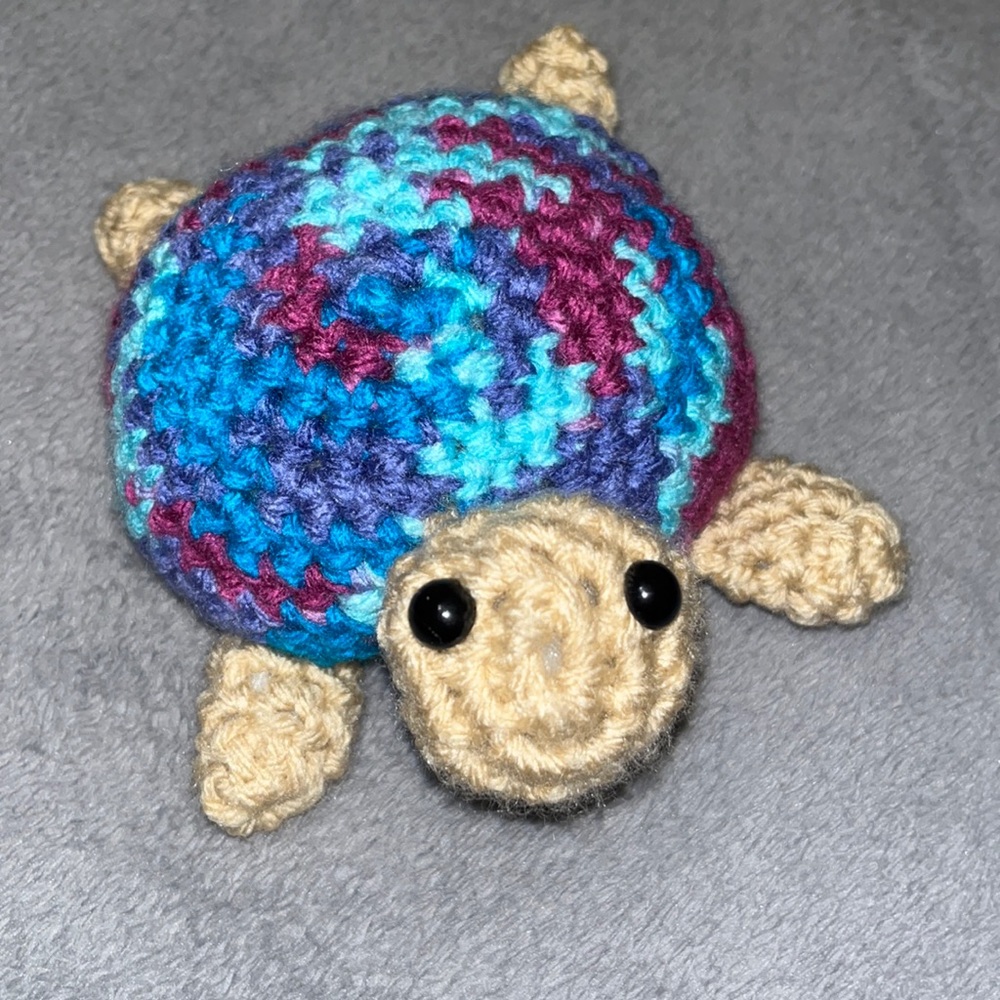 Super cute crochet turtle